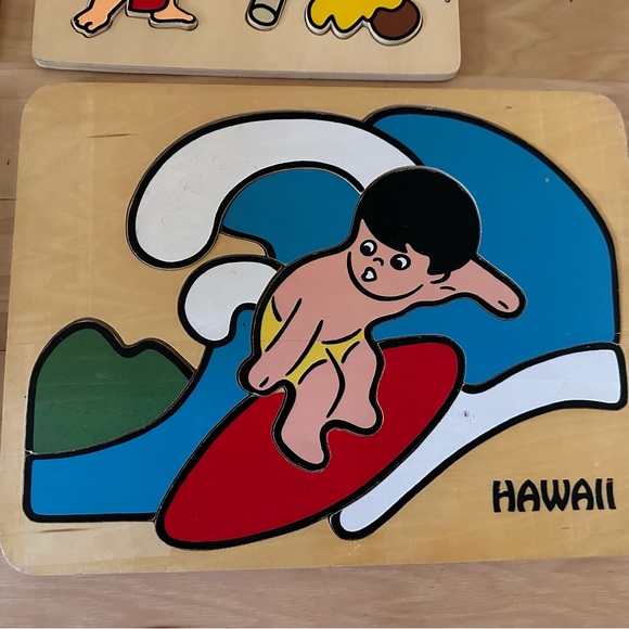 (4) Hawaiian theme Wooden puzzles for children - Picture 5 of 5